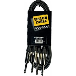 Yellow Cable K08-3 Double Jack/Double Jack 3M