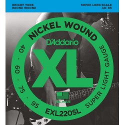 D'Addario EXL220SL Filé Rond 45-95 Cordes Basse Electrique
