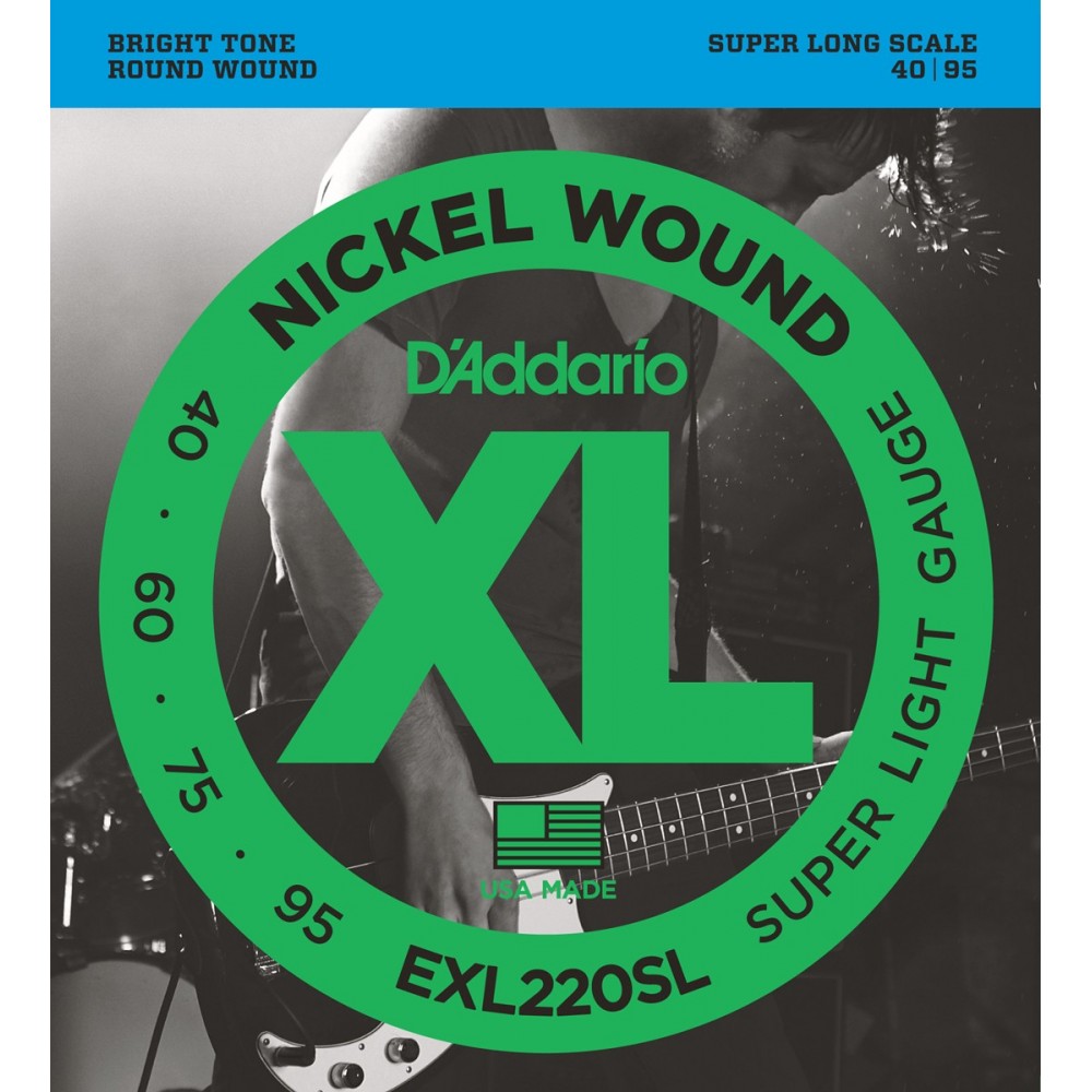 D'Addario EXL220SL Filé Rond 45-95 Cordes Basse Electrique - CGS