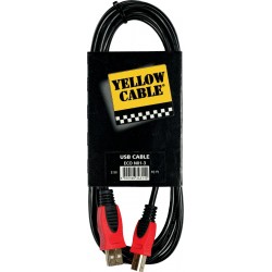 Yellow Cable N01-3 USB/USB Mâle 3M