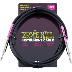 Ernie Ball Ultraflex Jack/Jack Noir 3M