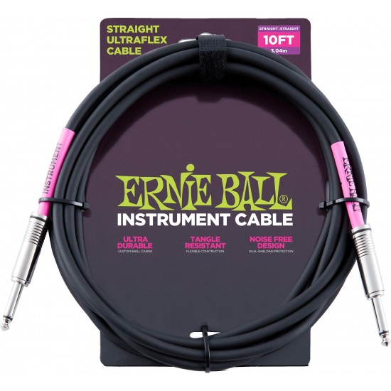 Ernie Ball Ultraflex Jack/Jack Noir 3M
