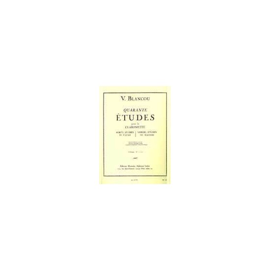 V. Blancou : 40 Études Cahier 2