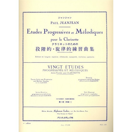 Paul JeanJean : Études Progressives et Mélodiques 1er Cahier