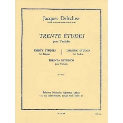 Jacques Delécluse : 30 Etudes Pour Timbales 2ème Cahier