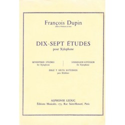 François Dupin : 17 Etudes Pour Xylophone