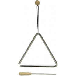 Gewa Triangle Acier 20CM Avec Batte
