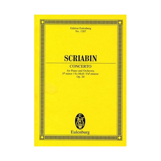 Alexander Scriabin : Concerto Pour Piano et Orchestre Opus 20
