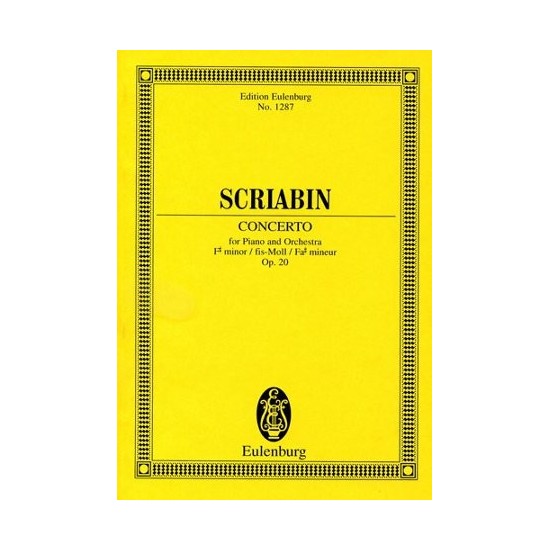 Alexander Scriabin : Concerto Pour Piano et Orchestre Opus 20