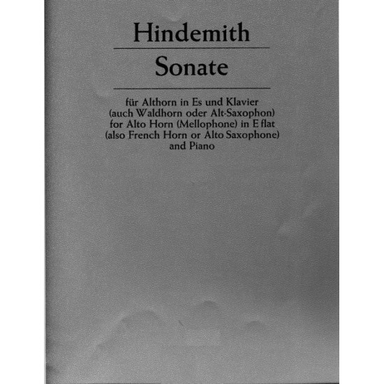 Paul Hindemith : Sonate (1943)