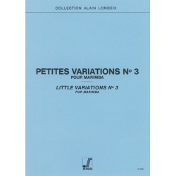 Alain Londeix : Petites Variations n°3 Pour Marimba