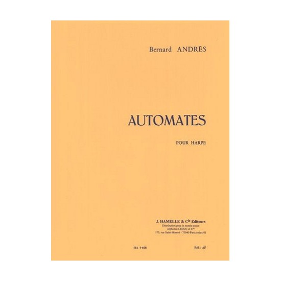 Bernard Andrès : Automates Pour Harpe