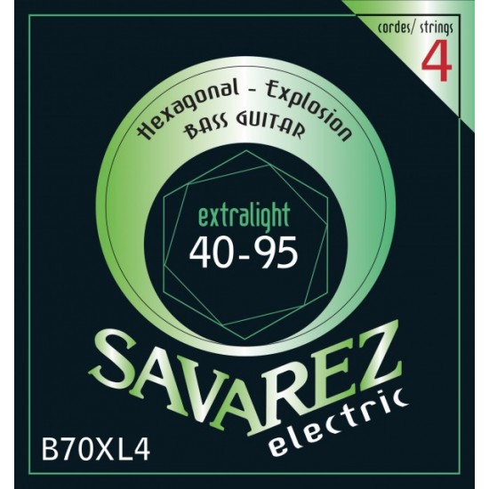 Savarez B70XL4 Hexagonal Explosion Bass 40-95