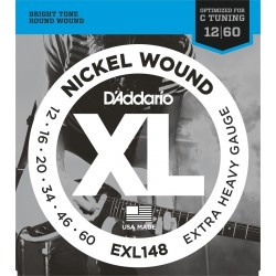 D'Addario EXL148 Extra Heavy 12-60
