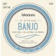 D'Addario EJ60 Light Jeu Banjo 5 Cordes