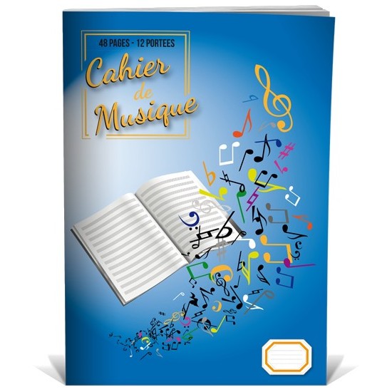 Cahier de Musique 12 Portées