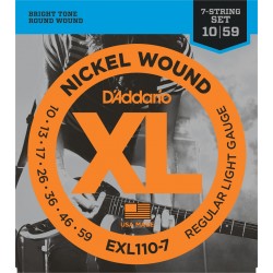 D'Addario EXL110-7 Jeux 7 Cordes 10-59