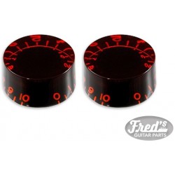 Fred's 2x Boutons Red Tint Vintage