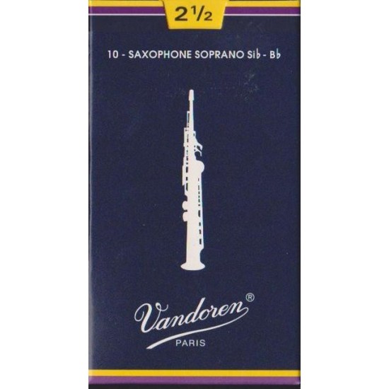 Vandoren SR2025 Anches Saxo Soprano 2.5