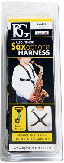NEOTECH 752.678 Harnais Saxophone Junior, attache mousqueton, longueur  21-31,2 cm - Rockamusic