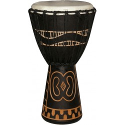 Tanga Djembé 10" Noir Sculpté