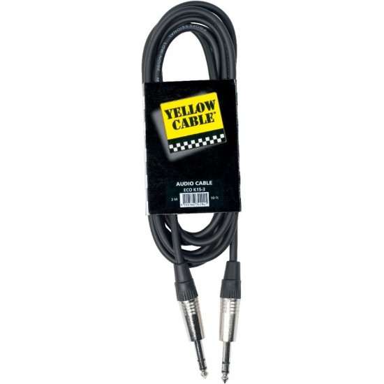 Yellow Cable K15-3 Jack/Jack 3M Stéréo