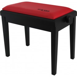 Gewa Banquette Piano Deluxe Noir Mat - Bordeaux