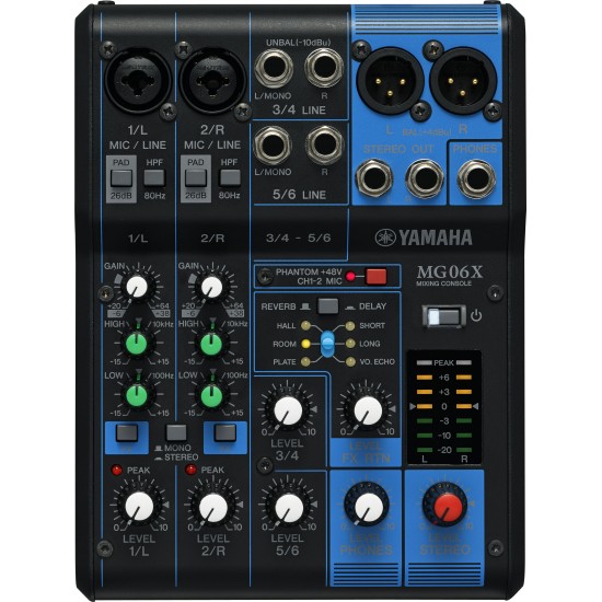 Yamaha MG06X + Effets