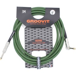 Groovit Câble Tressé Blindé D/C 3m Vert