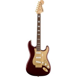 Squier 40th Anniversary Stratocaster Gold Edition Ruby Red Metallic