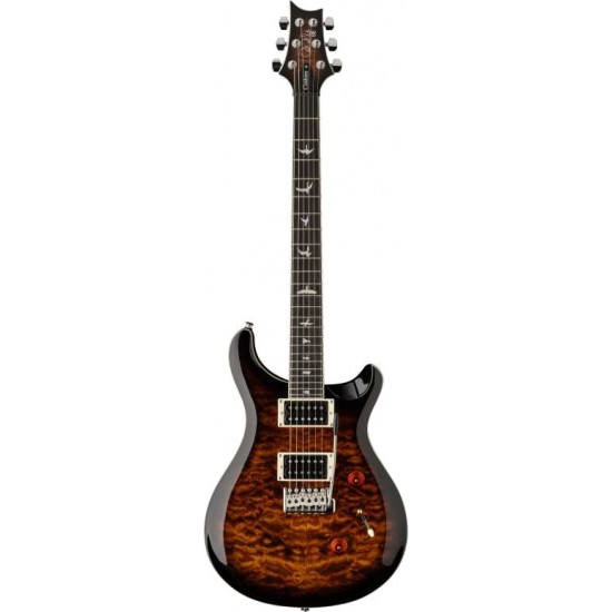 PRS SE Custom 24 Quilt Black Gold Sunburst