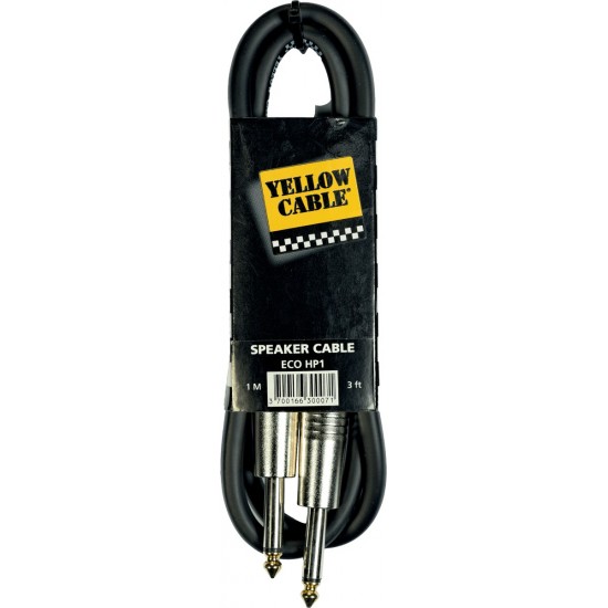 Yellow Cable HP1 Jack/Jack Haut-Parleur 1M