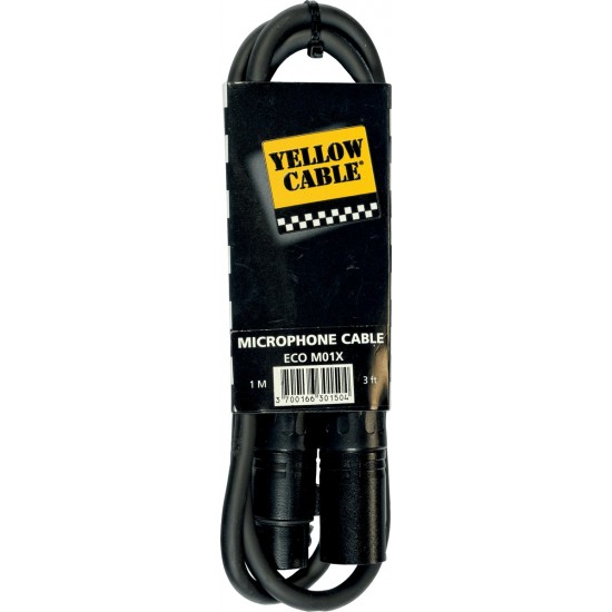 Yellow Cable M01X XLR/XLR Femelle 1M